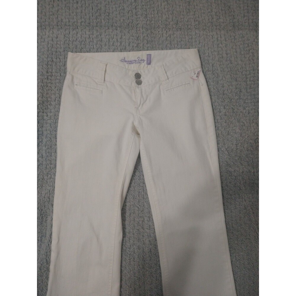 American Rag Flared Leg jeans White 3s Boho Beachy Summer - Picture 2 of 10